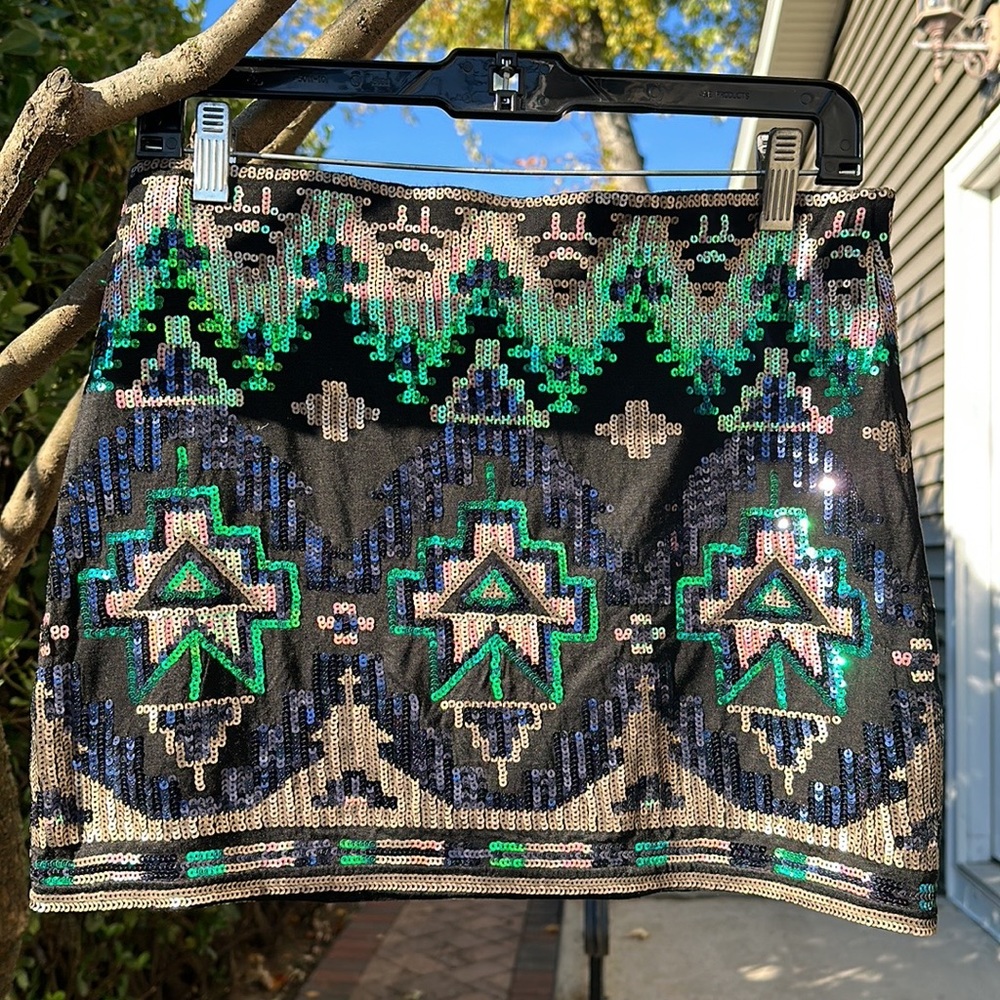 Verty Sequin Mini ~ Boutique Chic Illuminati Party Skirt Joyce Leslie - Picture 6 of 9
